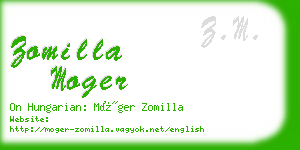 zomilla moger business card